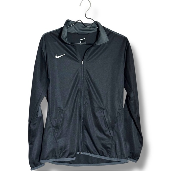 Nike Women’s Black With Grey Details Full-Zip Lightweight Sports Jacket - Picture 16 of 16